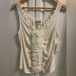 Sleeveless Ruffle Blouse